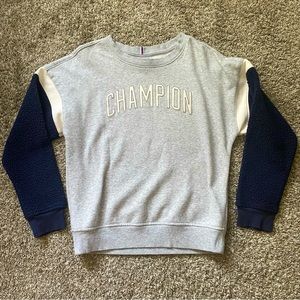 Champion CrewNeck Sweater with Cozy Fabric on Arms